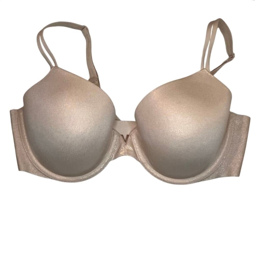 Victoria’s Secret Incredible Perfect Coverage Bra 34D Beige Nude Underwire